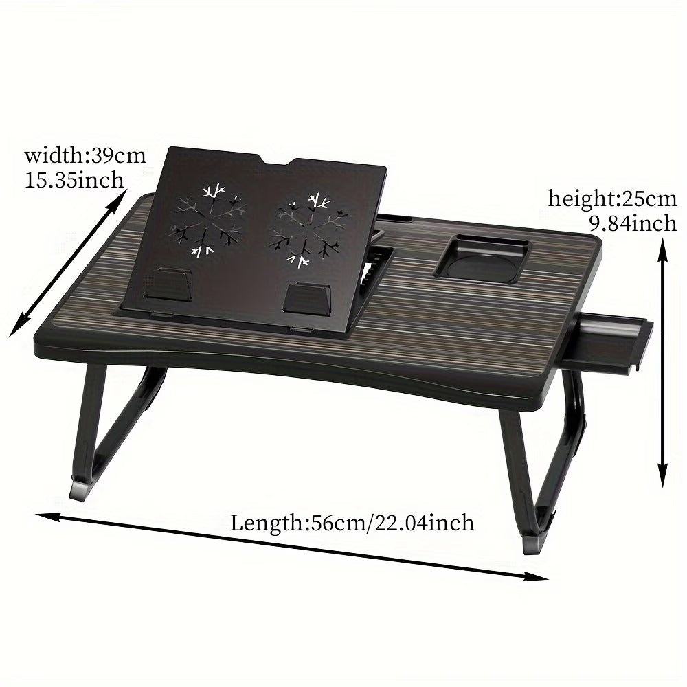 portable laptop bed table cup holder multifunctional tray